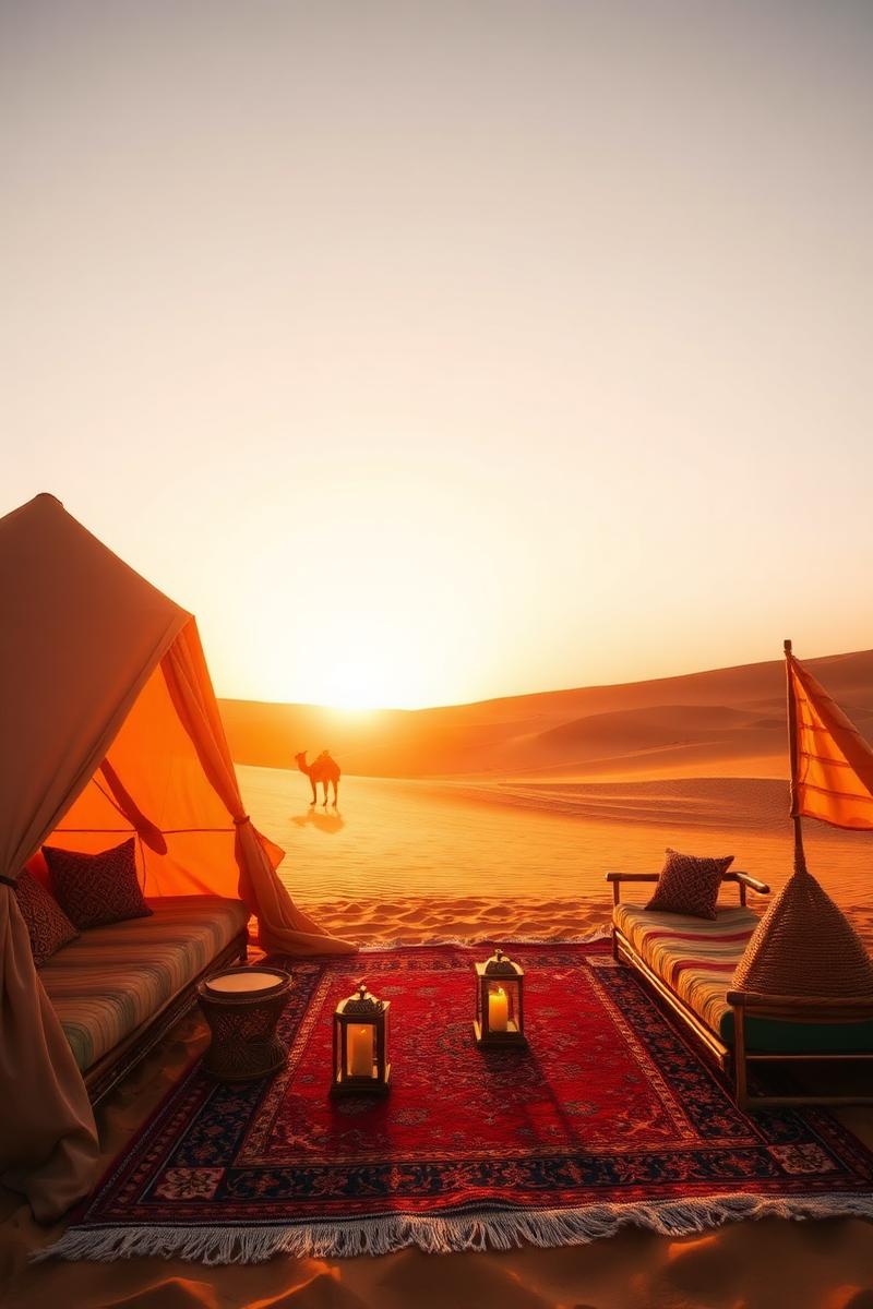 Aube dans les dunes de Douz